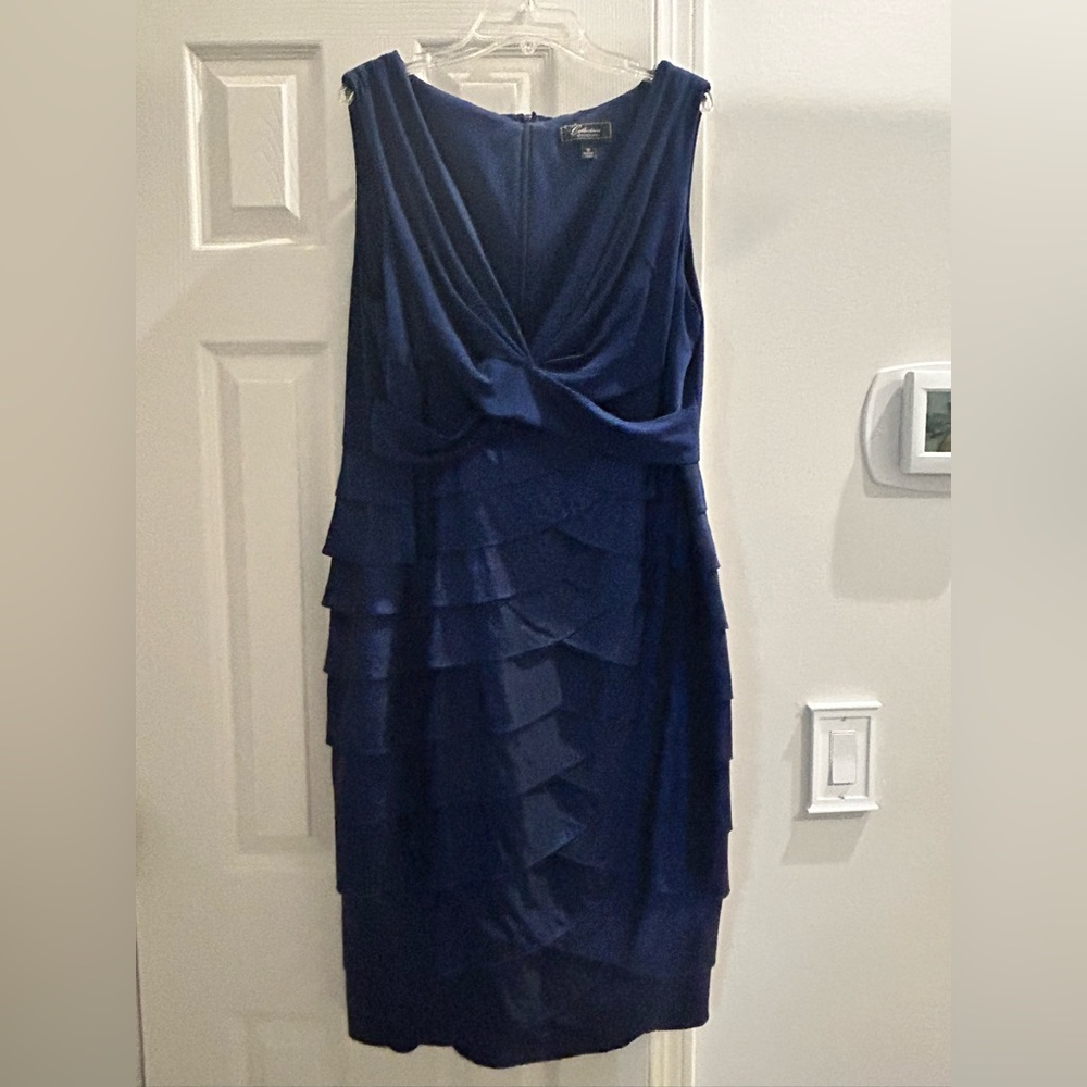 Blue evening dress